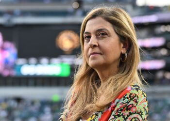Leila Pereira, presidente do Palmeiras.