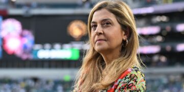 Leila Pereira, presidente do Palmeiras.