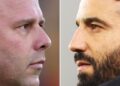 Fotos dos treinadores de Liverpool e Manchester United