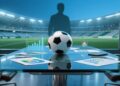Conceito de negócios e valores no futebol - Imagem gerada com auxílio de IA