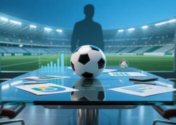 Conceito de negócios e valores no futebol - Imagem gerada com auxílio de IA
