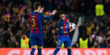 Piqué e Neymar fizeram história no Barcelona