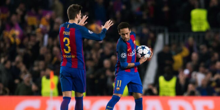 Piqué e Neymar fizeram história no Barcelona