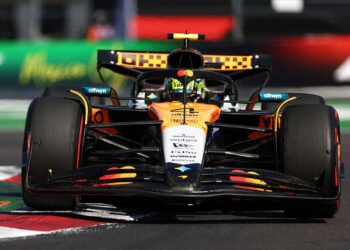 Carro de Lando Norris no GP do México