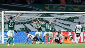 Lance de um dos gols do Palmeiras contra a LDU de Quito