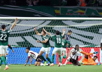 Lance de um dos gols do Palmeiras contra a LDU de Quito