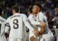 Jogadores do Real Madrid comemorando gol