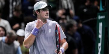 João Fonseca em ação no Masters de Paris