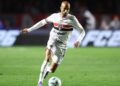 Lucas Moura durante jogo do São Paulo