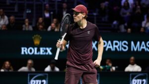 Sinner durante aparição no Masters de 1000