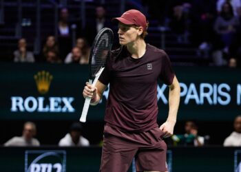 Sinner durante aparição no Masters de 1000