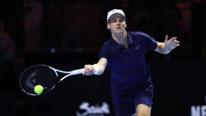 Jannik Sinner em ação