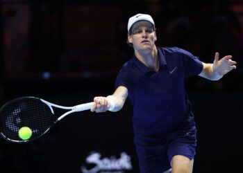 Jannik Sinner em ação