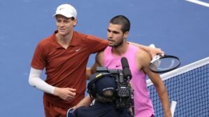 Sinner e Alcaraz na final do US Open.