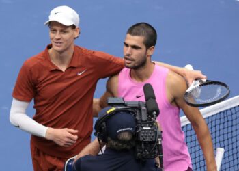 Sinner e Alcaraz na final do US Open.