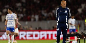 Técnico do Cruzeiro, Leonardo Jardim em jogo contra o Flamengo