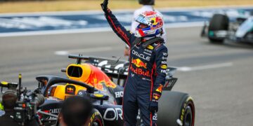 Max Verstappen na pista dos Estados Unidos