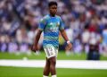 Endrick em aquecimento do Real Madrid