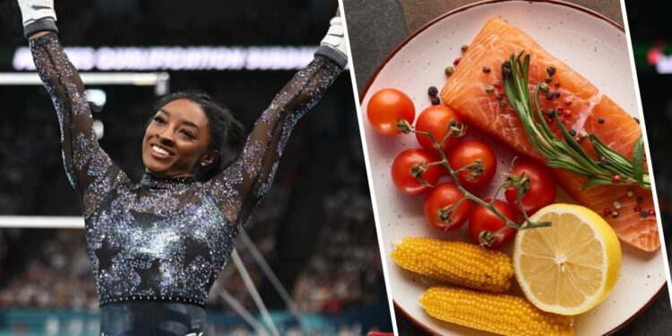 A escolha alimentar surpreendente que sustenta a força de Simone Biles