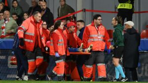 Jogadora do Atlético de Madrid sofre trauma no cérebro