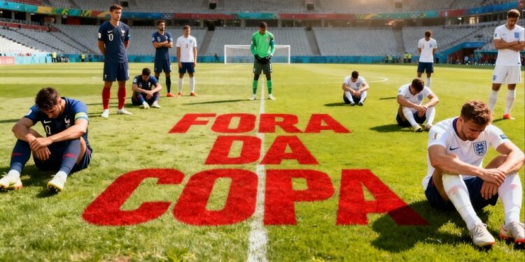 França e Inglaterra dão adeus e estão desclassificadas da Copa do Mundo
