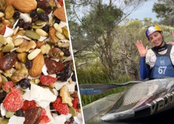 A rotina desta atleta mostra como o foco começa pelo que vai ao prato