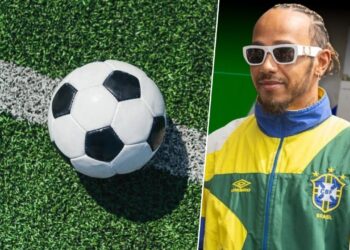 Lewis Hamilton no futebol? Piloto entra em campo no Brasil