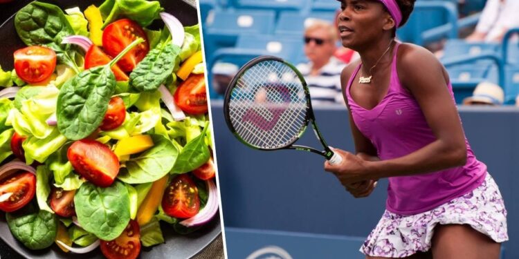 O que aconteceu com Venus Williams após adotar só comida viva