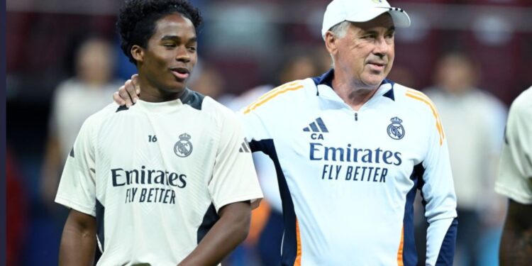 Ancelotti já trabalhou com Endrick no Real