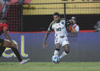 Lance do jogo entre Sport e Atlético-MG