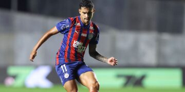 Rodrigo Nestor durante jogo do Bahia