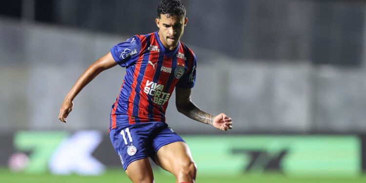 Rodrigo Nestor durante jogo do Bahia