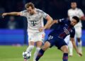 Lance do jogo entre PSG x Bayern