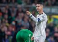 Cristiano Ronaldo durante jogo contra a Irlanda