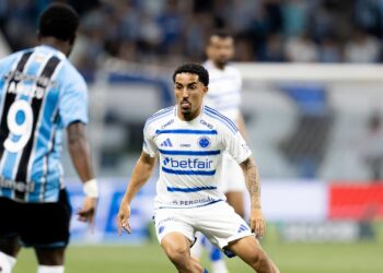 Lance do jogo entre Grêmio x Cruzeiro