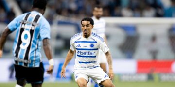 Lance do jogo entre Grêmio x Cruzeiro
