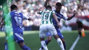Lance do jogo entre Juventude e Cruzeiro
