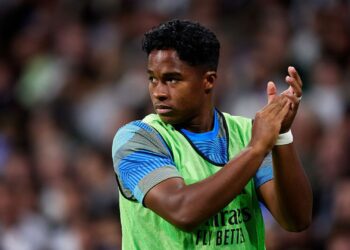 Endrick em ação pelo Real Madrid