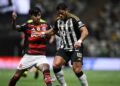 Lance do jogo entre Flamengo e Atlético-MG