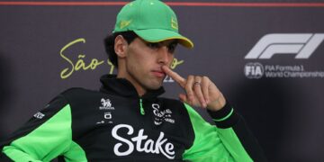 Gabriel Bortoleto durante coletiva no GP de São Paulo