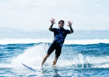 Gabriel Medina em ação na WSL