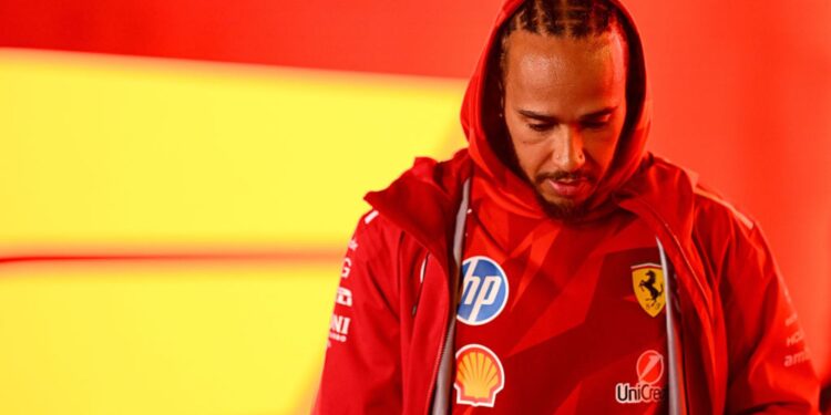 Hamilton no Paddock do GP de Las Vegas