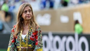 Leila Pereira durante o Mundial de Clubes