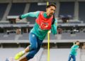 Marquinhos durante treino da Seleção Brasileira