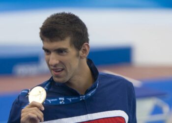 Michael Phelps em ação garantindo medalha - Créditos: depositphotos.com / ESPA