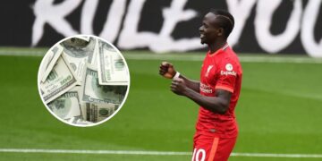 Sadio Mané quando atuava pelo Bayer de Munique - Créditos: Instagram @sadiomaneofficiel / Créditos: depositphotos.com / serezniy