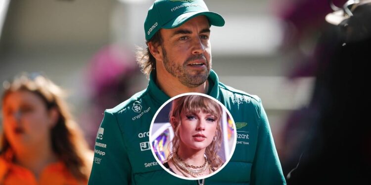 O suposto caso de Taylor Swift e Fernando Alonso que parou a F1