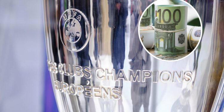 Essa é a quantia paga ao campeão da Champions League