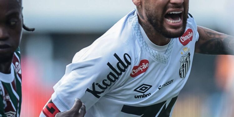 Neymar Jr durante partida pelo Santos - Créditos: depositphotos.com / thenews2.com