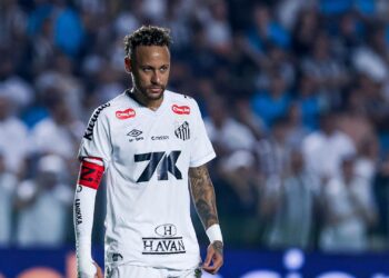 Neymar em ação pelo Santos